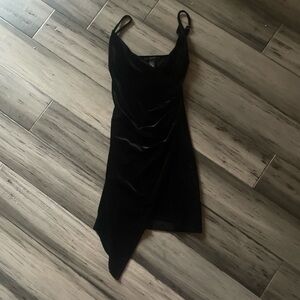 Forever 21 Black Asymmetrical Dress